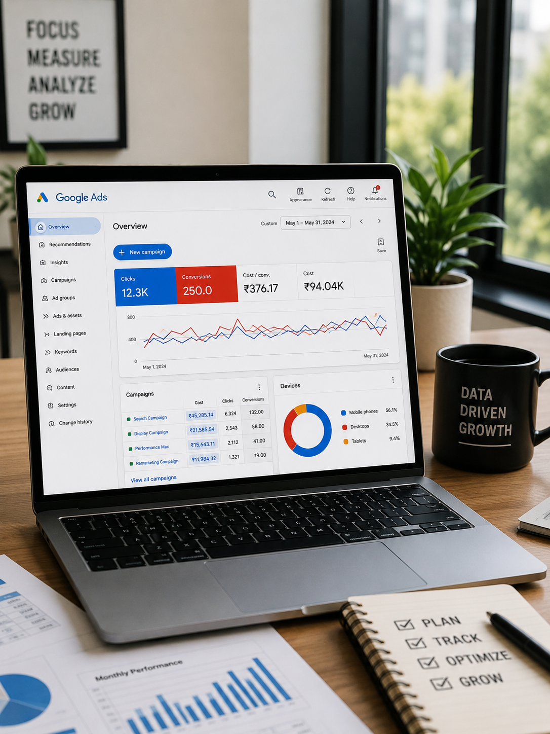 Google Ads Analytics Dashboard
